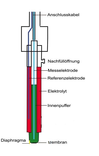 pH electrode d skin-ph-meter